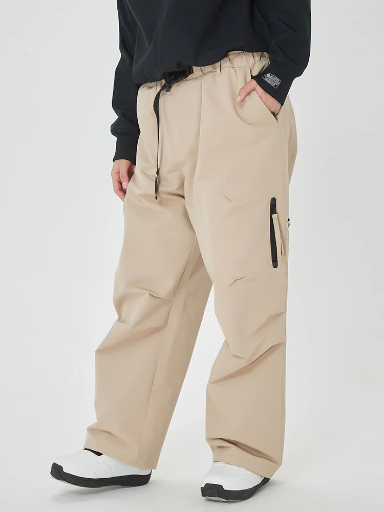 Women's Prime Mountain Baggy Snow Pants with Dual Side Cargo Pockets - Image 13