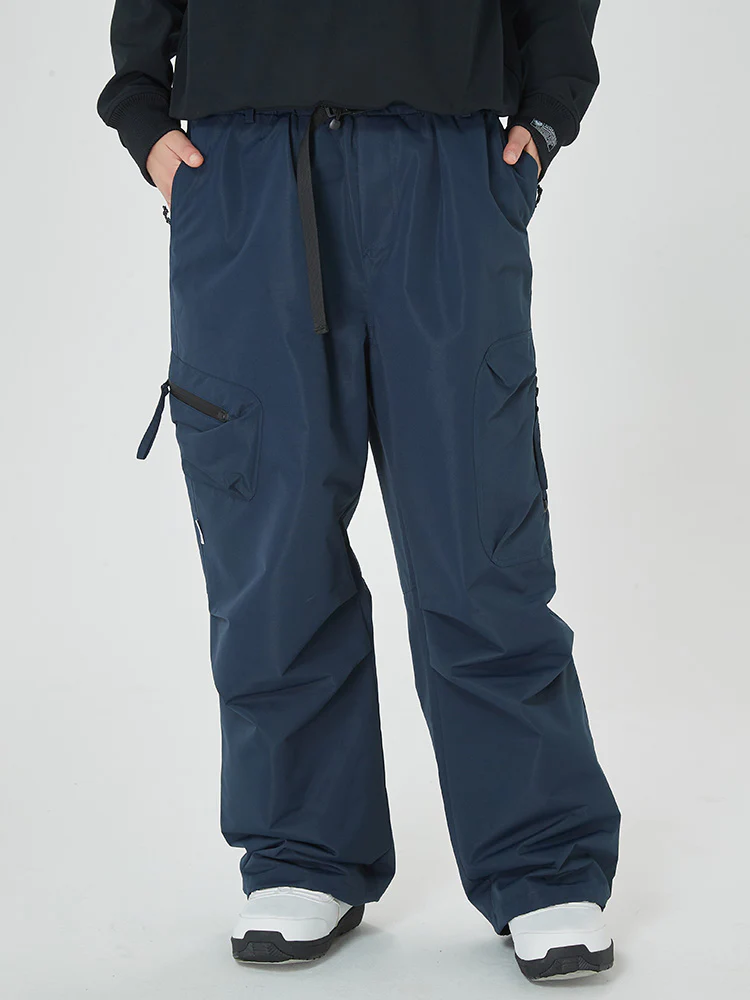 Women's Prime Mountain Baggy Snow Pants with Dual Side Cargo Pockets - Image 14