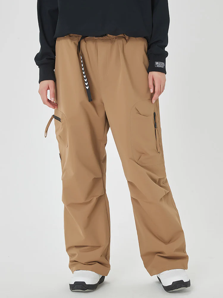 Women's Prime Mountain Baggy Snow Pants with Dual Side Cargo Pockets - Image 16
