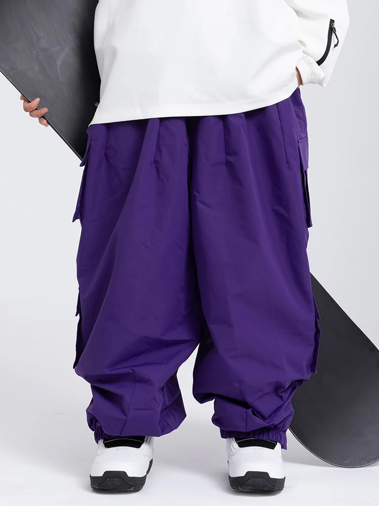 Women's Rabbit Snow Prime Cargo Baggy Snowboard Pants - Image 4