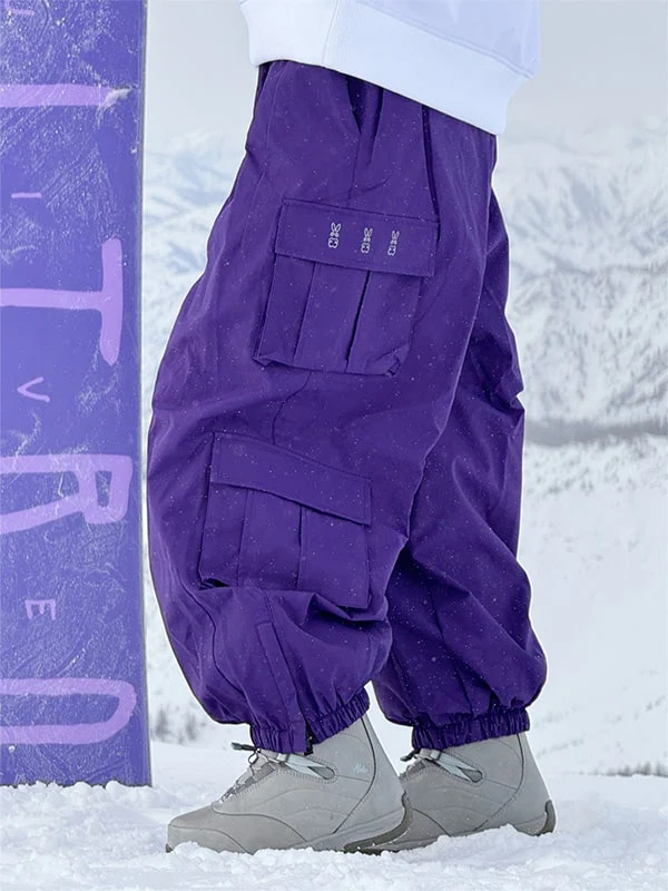 Women's Rabbit Snow Prime Cargo Baggy Snowboard Pants - Image 3
