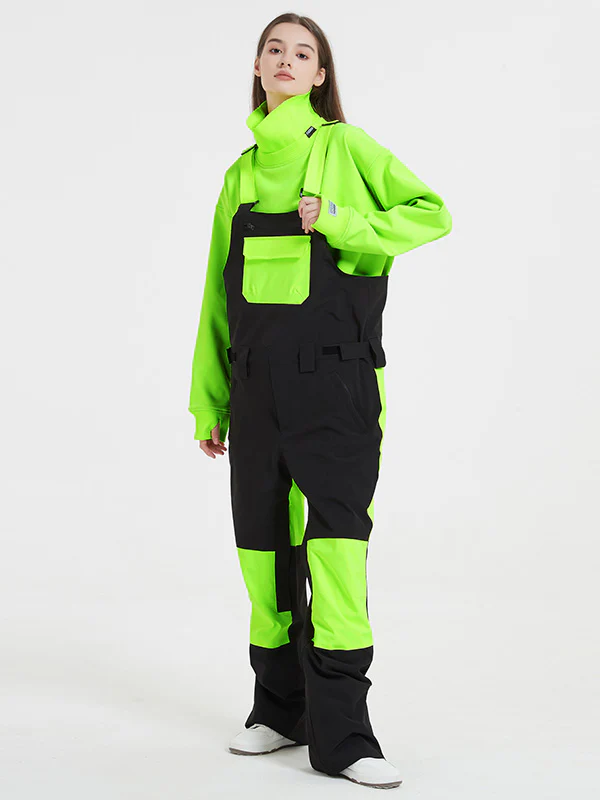 Women's Rabbit Snow Freestyle Mountain Discover Snowboard Pants Ski Bibs - Image 12
