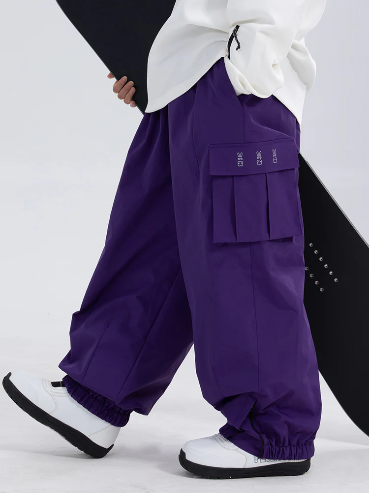 Women's Rabbit Snow StreetFlow Freestyle Oversize Baggy Snow Pants - Image 5