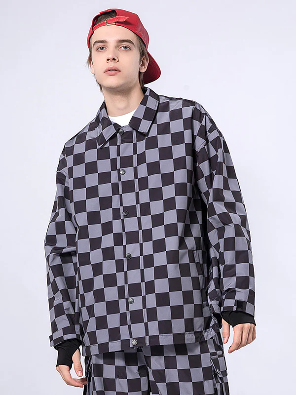 Women's RAWRWAR Checkerboard Snowboard Coach Jacket - Image 4