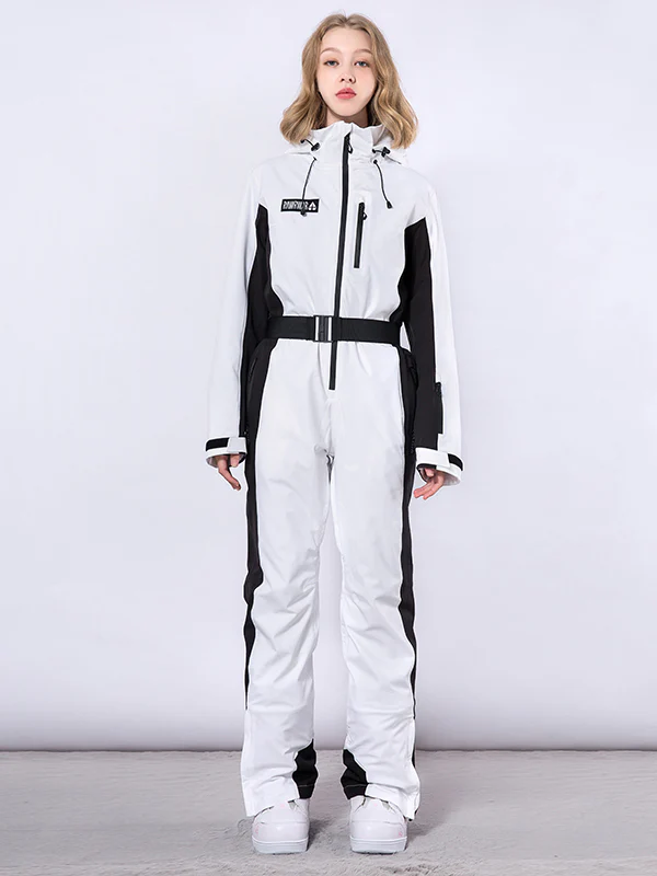 Women's RAWRWAR Chic Belt Ski Suit One Piece - Image 3