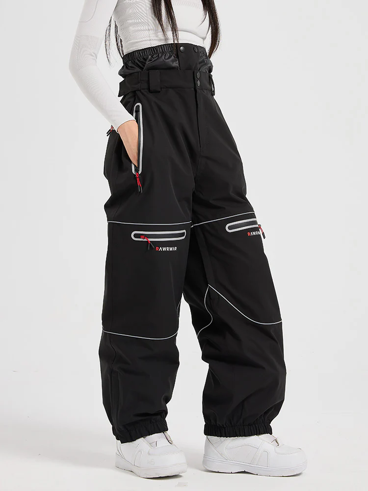 Women's RAWRWAR Flyflow Light Reflective Mountain Pro Baggy Snow Pants - Image 2