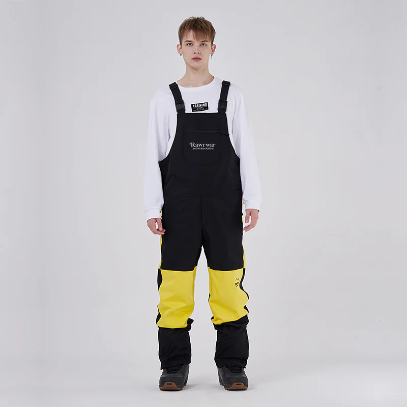 Women's RAWRWAR Mountain Discover Colorblock Snow Bibs Ski Pants - Image 4