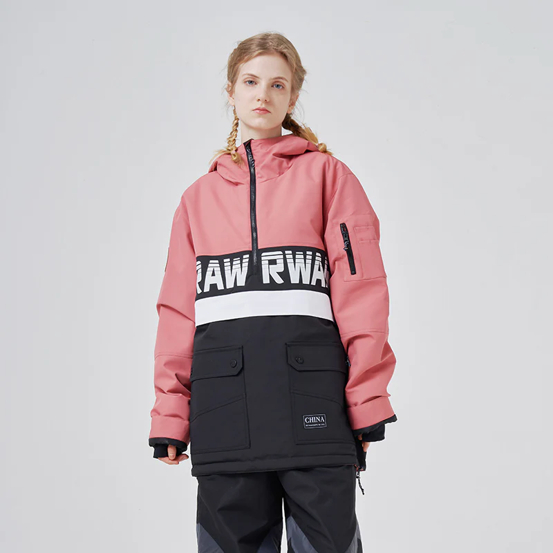 Women's RAWRWAR Powershot Cargo Half Zipper Snow Jacket with Removable Hem - Image 11