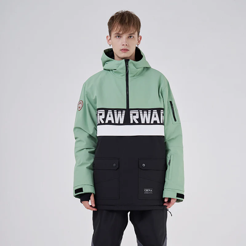 Women's RAWRWAR Powershot Cargo Half Zipper Snow Jacket with Removable Hem - Image 4