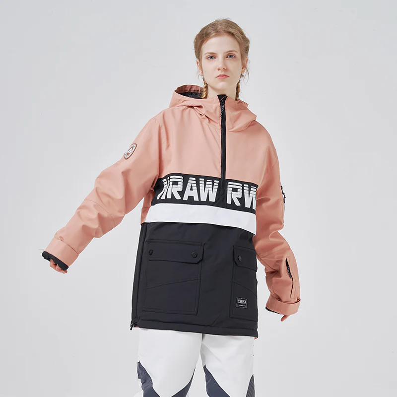 Women's RAWRWAR Powershot Cargo Half Zipper Snow Jacket with Removable Hem - Image 7