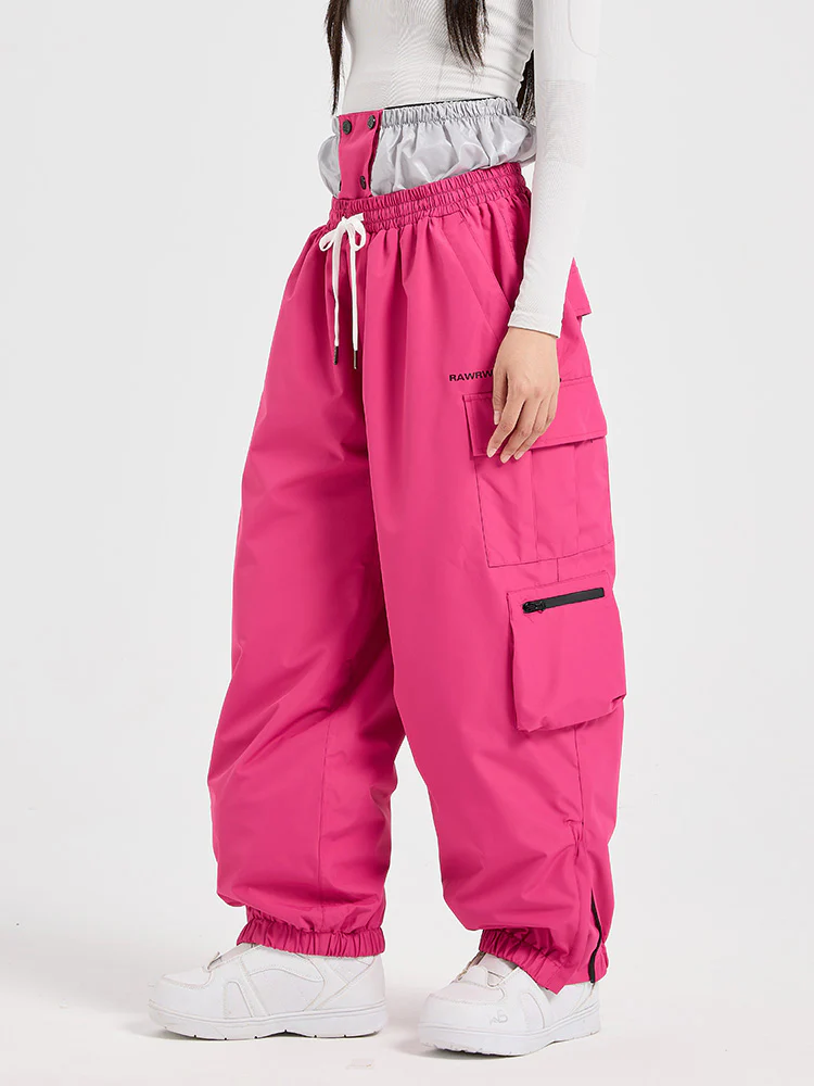 Women's RAWRWAR Prime Cargo Baggy Snowboard Pants - Image 5
