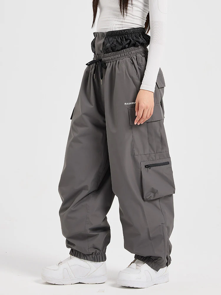 Women's RAWRWAR Prime Cargo Baggy Snowboard Pants - Image 8