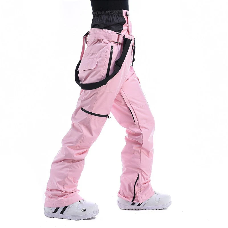 Women's RIIVIYELE Winter Mountain Snow Pants Ski Bibs - Image 6