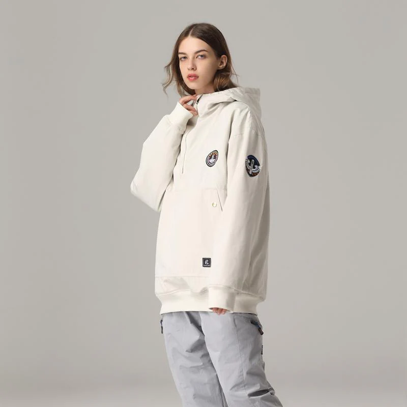 Women's Searipe Snow Addict Slope Queen Anorak Fleece Snow Hoodies - Image 3