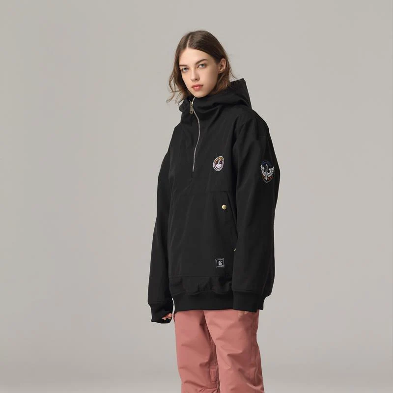 Women's Searipe Snow Addict Slope Queen Anorak Fleece Snow Hoodies - Image 5