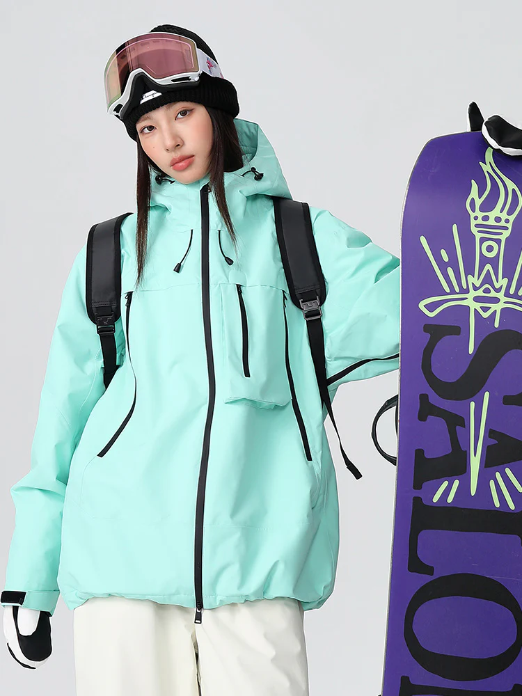 Women's Searipe Durable Mountain Pro All-Terrain Baggy Snow Jacket - Image 11