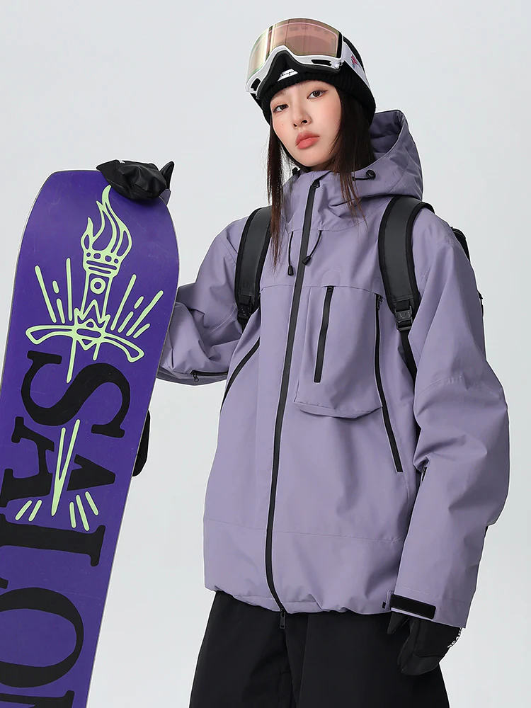 Women's Searipe Durable Mountain Pro All-Terrain Baggy Snow Jacket - Image 5