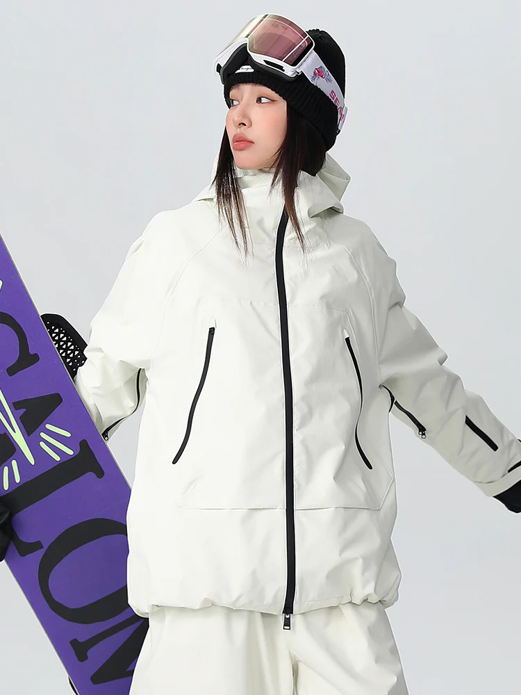 Women's Searipe Durable Mountain Pro All-Weather Baggy Snow Jacket - Image 3