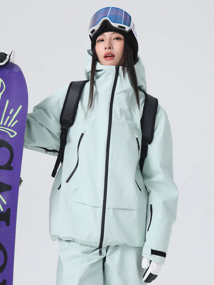 Women's Searipe Durable Mountain Pro All-Weather Baggy Snow Jacket - Image 9