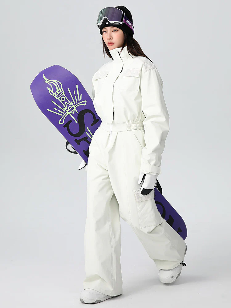 Women's Searipe High-Rise Alpine Flow Relaxed Snowsuits Overalls Pants Set - Image 2