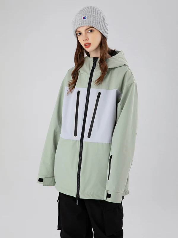 Women's Searipe Independent Colorblock Windbreaker Snow Jacket - Image 5