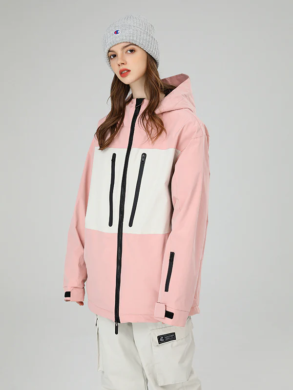 Women's Searipe Independent Colorblock Windbreaker Snow Jacket - Image 8
