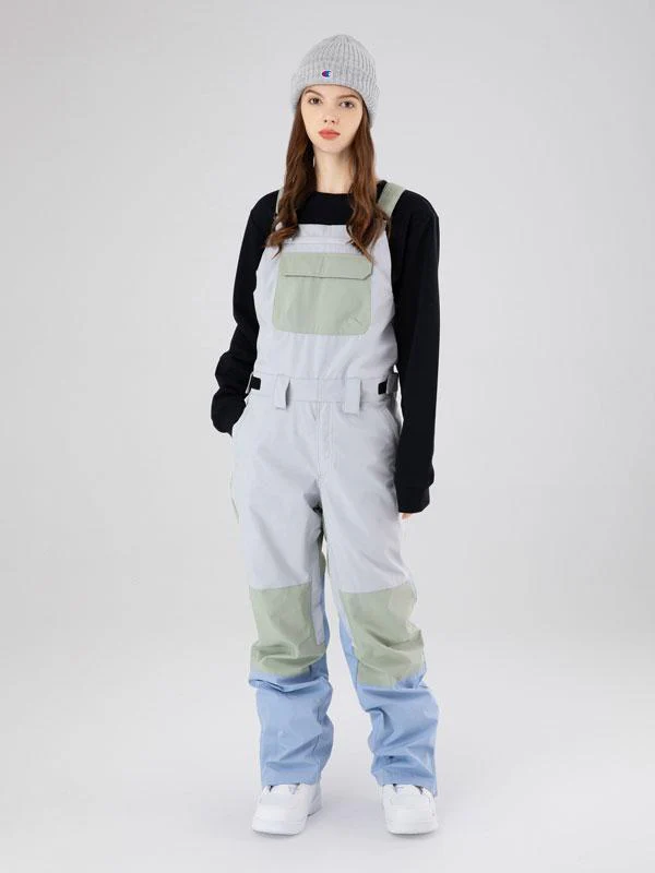 Women's Searipe Mountain Discover Colorblock Ski Pants Bibs - Image 11