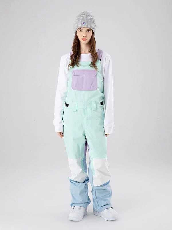 Women's Searipe Mountain Discover Colorblock Ski Pants Bibs - Image 14