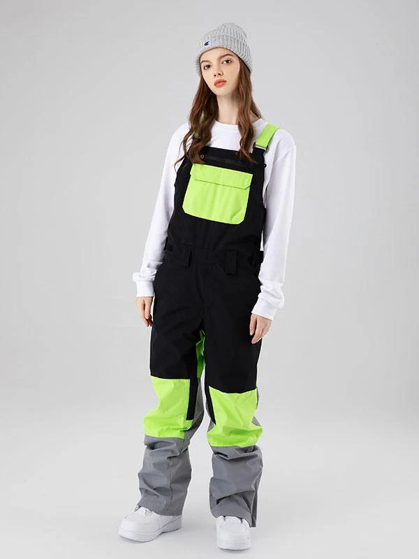 Women's Searipe Mountain Discover Colorblock Ski Pants Bibs - Image 8
