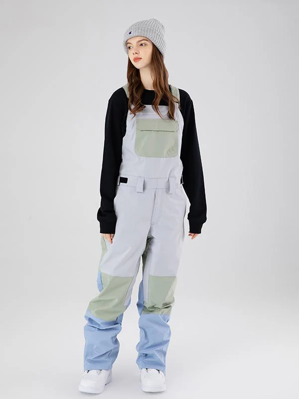 Women's Searipe Mountain Discover Colorblock Ski Pants Bibs - Image 9