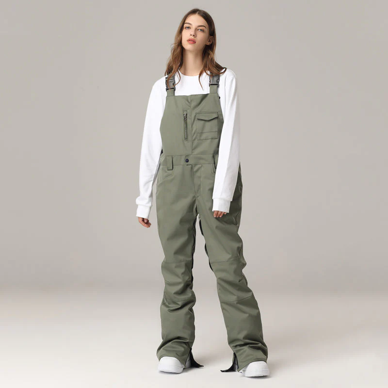Women's Searipe Mountain Terry Slim Fit Ski Bibs Pants - Image 6