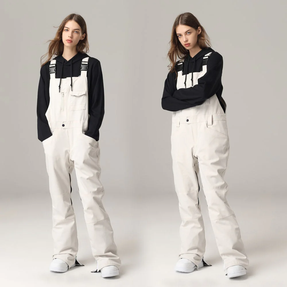 Women's Searipe Mountain Terry Slim Fit Ski Bibs Pants - Image 9