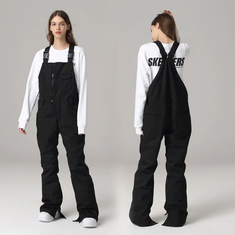 Women's Searipe Mountain Terry Snow Ski Pants Snow Bibs - Image 7