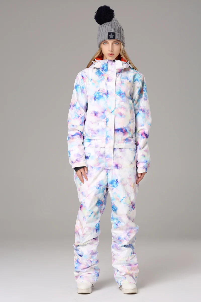 Women's Searipe One Piece Colorful Ski Suits Snow Jumpsuit - Image 3
