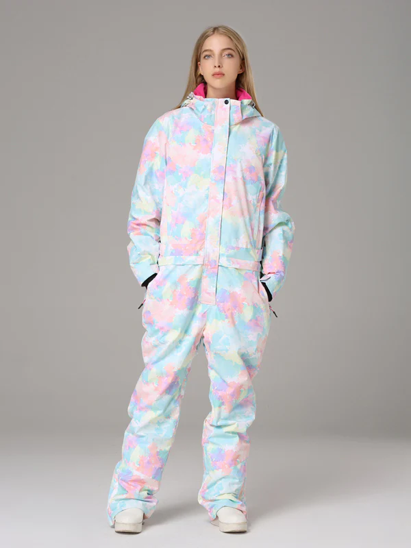 Women's Searipe One Piece Colorful Ski Suits Snow Jumpsuit - Image 4