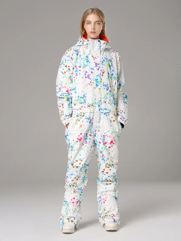 Women's Searipe One Piece Colorful Ski Suits Snow Jumpsuit - Image 6