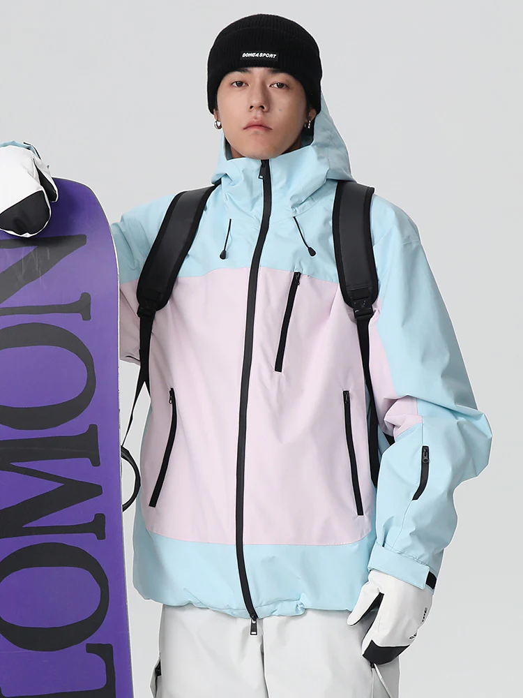 Women's Searipe Retro Vibe Color Block Baggy Snow Jacket - Image 7