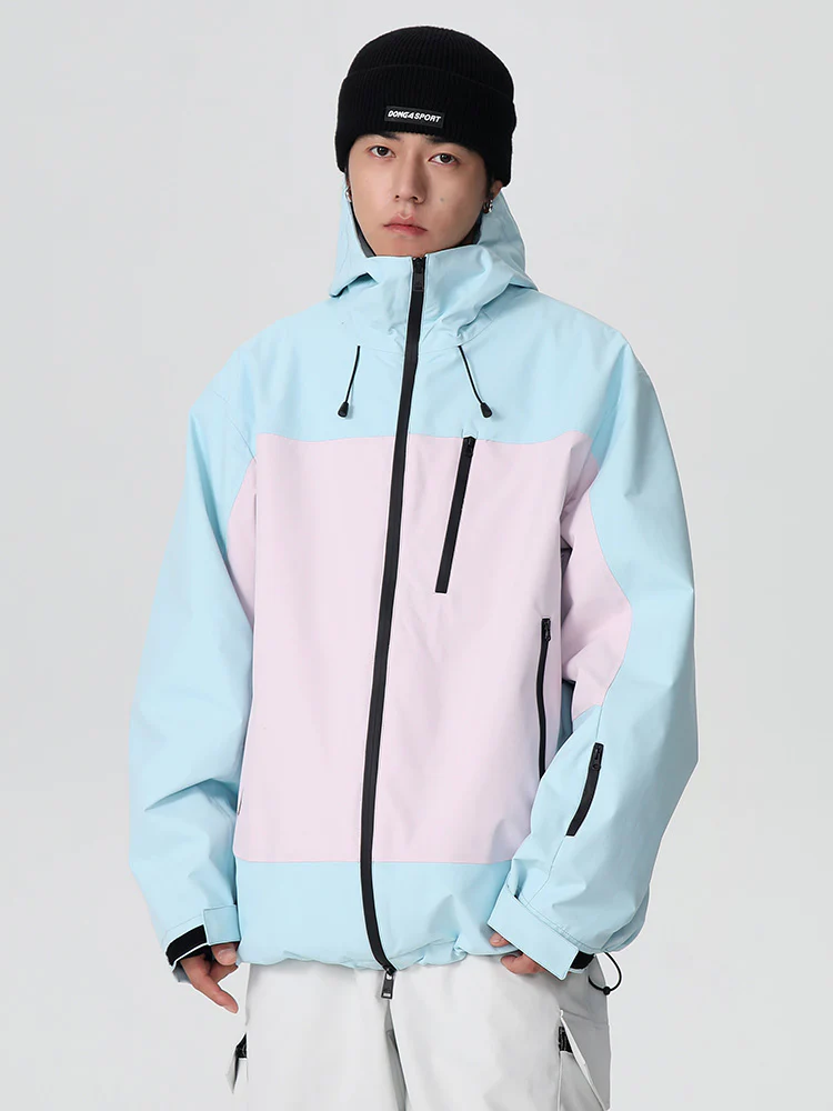 Women's Searipe Retro Vibe Color Block Baggy Snow Jacket - Image 8