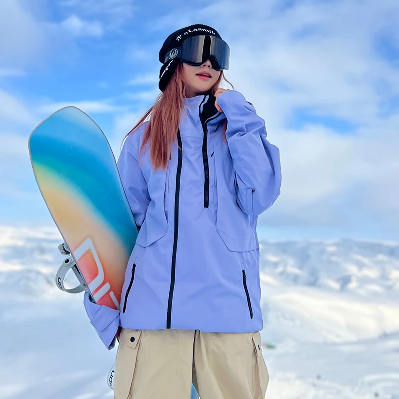 Women's Searipe Sky Gradient Coach Snow Mountain Snowboard Jacket - Image 5