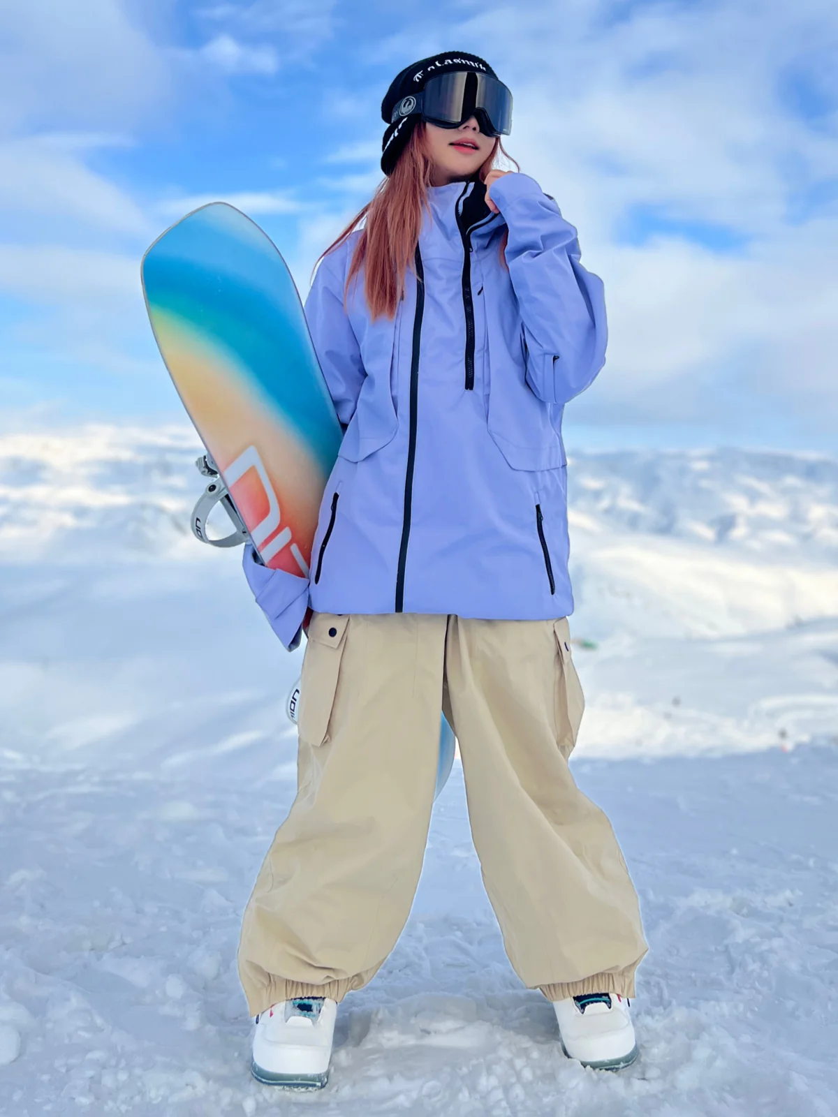 Women's Searipe Sky Gradient Coach Snow Mountain Snowboard Jacket - Image 6