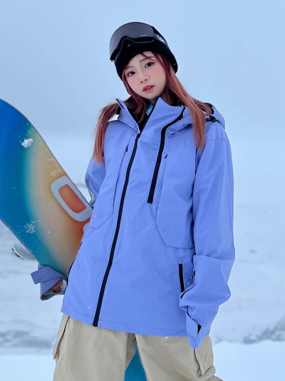 Women's Searipe Sky Gradient Coach Snow Mountain Snowboard Jacket - Image 7