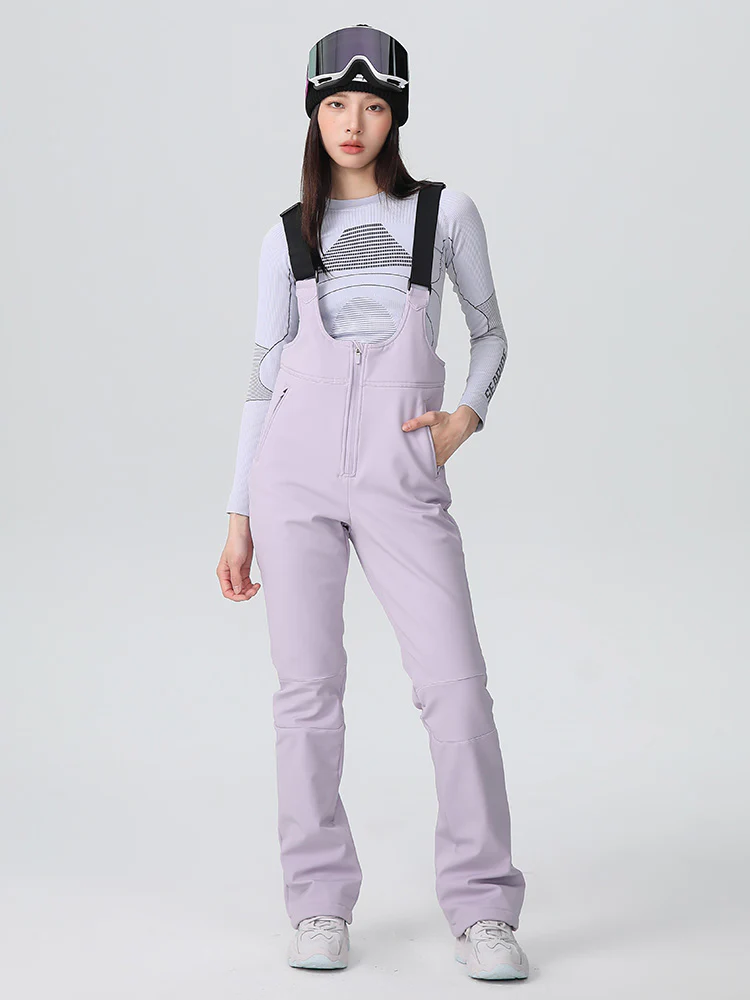 Women's Searipe Tailored Flex Flare Ski Bibs Overalls - Image 2