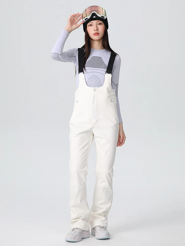 Women's Searipe Tailored Flex Flare Ski Bibs Overalls - Image 6