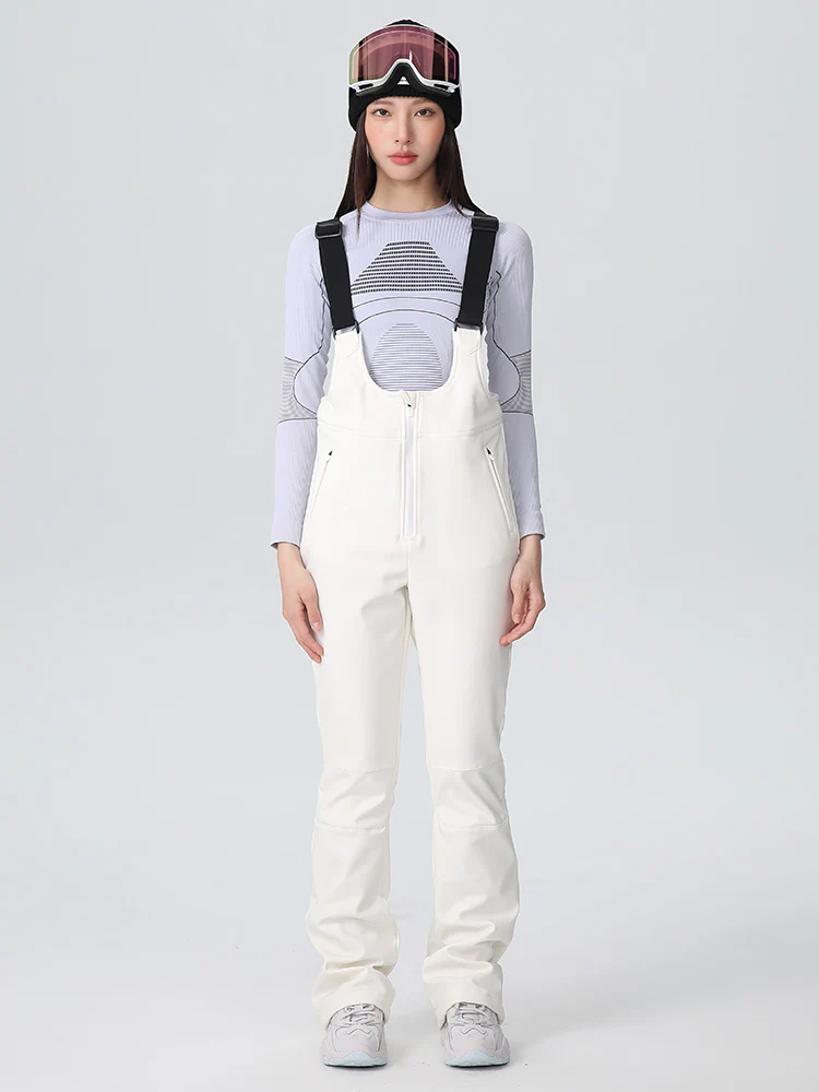 Women's Searipe Tailored Flex Flare Ski Bibs Overalls - Image 7