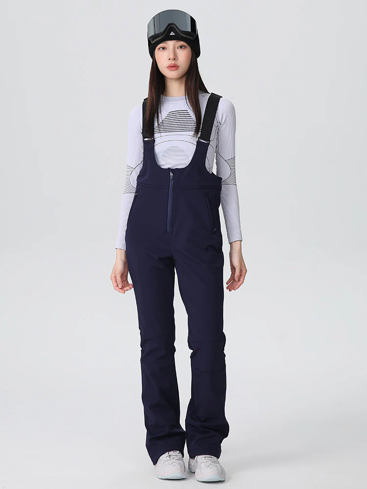 Women's Searipe Tailored Flex Flare Ski Bibs Overalls - Image 8