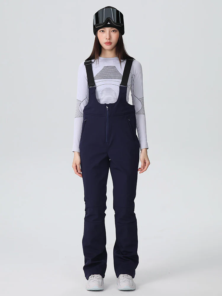 Women's Searipe Tailored Flex Flare Ski Bibs Overalls - Image 9