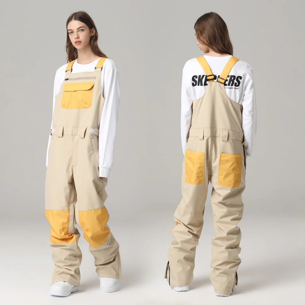 Women's Searipe Unisex Freestyle Mountain Discover Snowboard Pants Ski Bibs - Image 3
