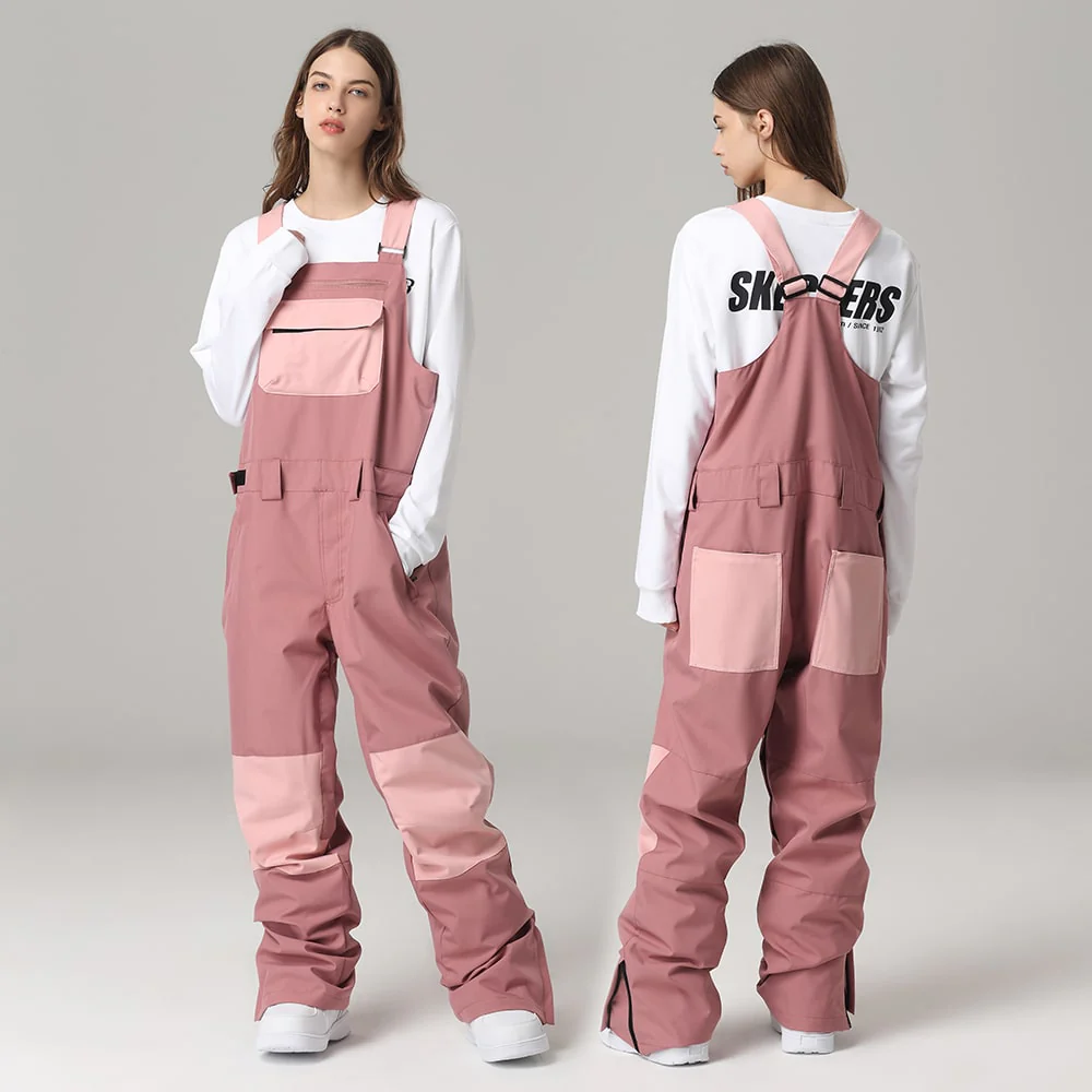 Women's Searipe Unisex Winter Mountain Discover Snowboard Pants Ski Bibs - Image 4