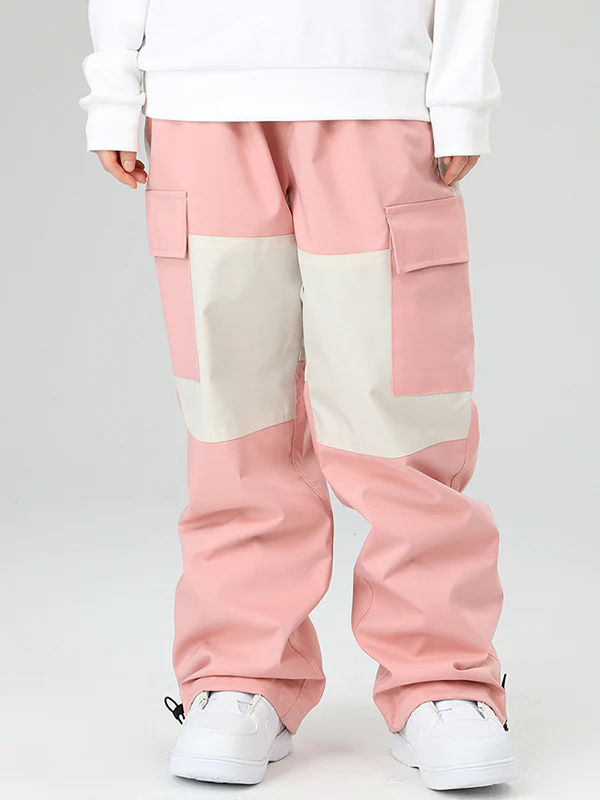 Women's Searipe Winter Freerider Colorblock Cargo Snow Pants - Image 3