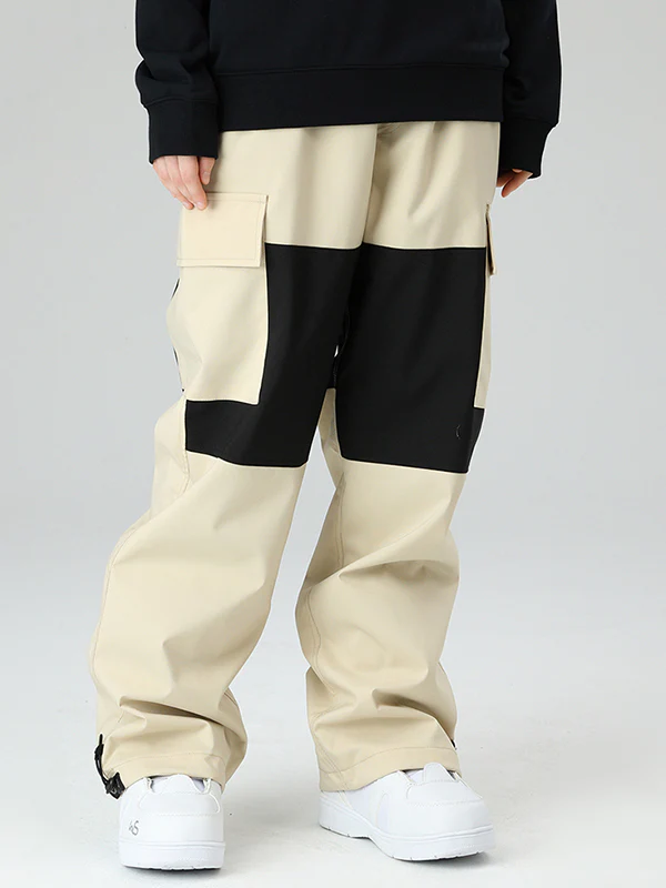 Women's Searipe Winter Freerider Colorblock Cargo Snow Pants - Image 5